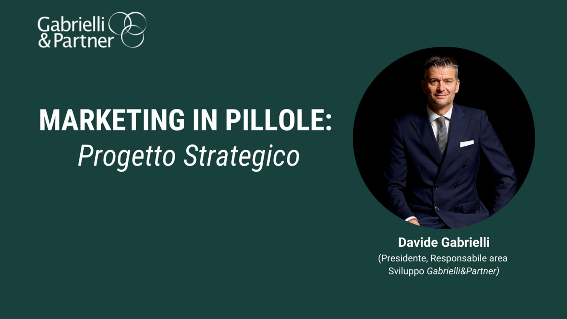 Marketing in pillole - Progetto Strategico Marketing in pillole - Progetto Strategico