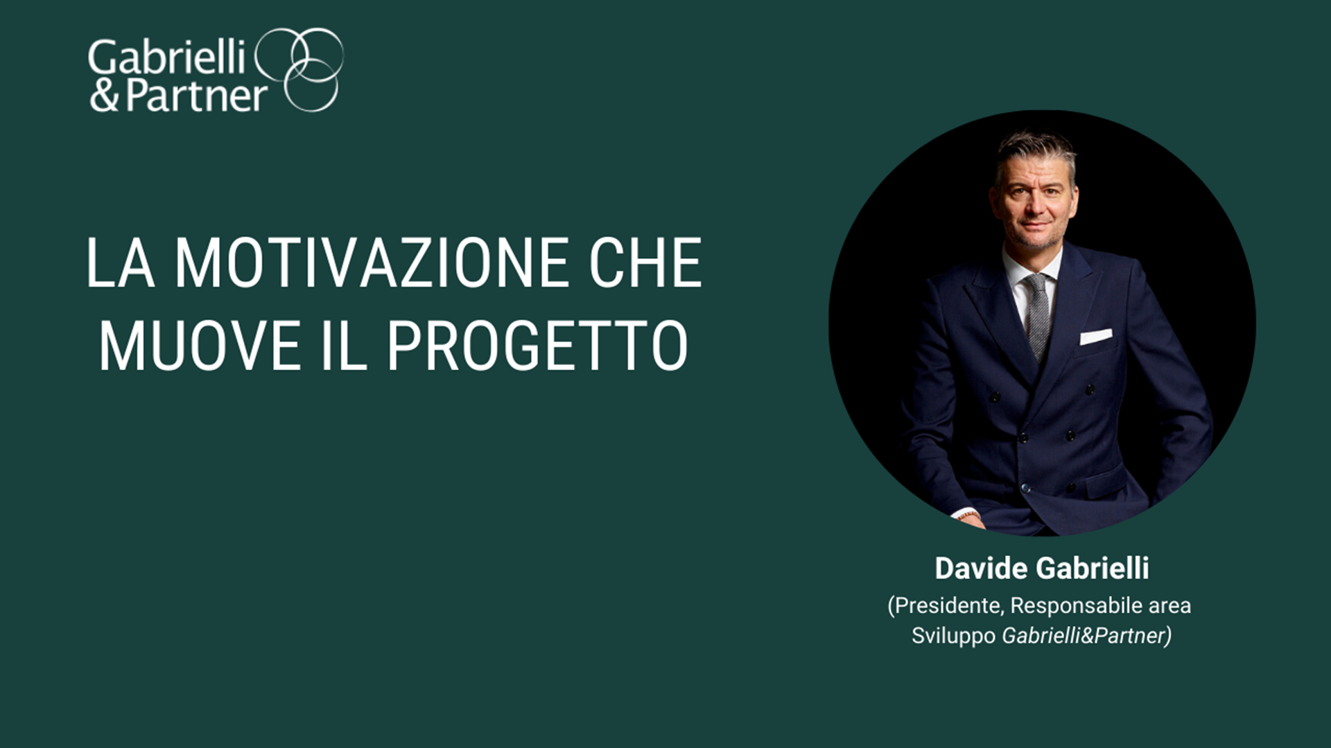 La motivazione che muove il progetto La motivazione che muove il progetto