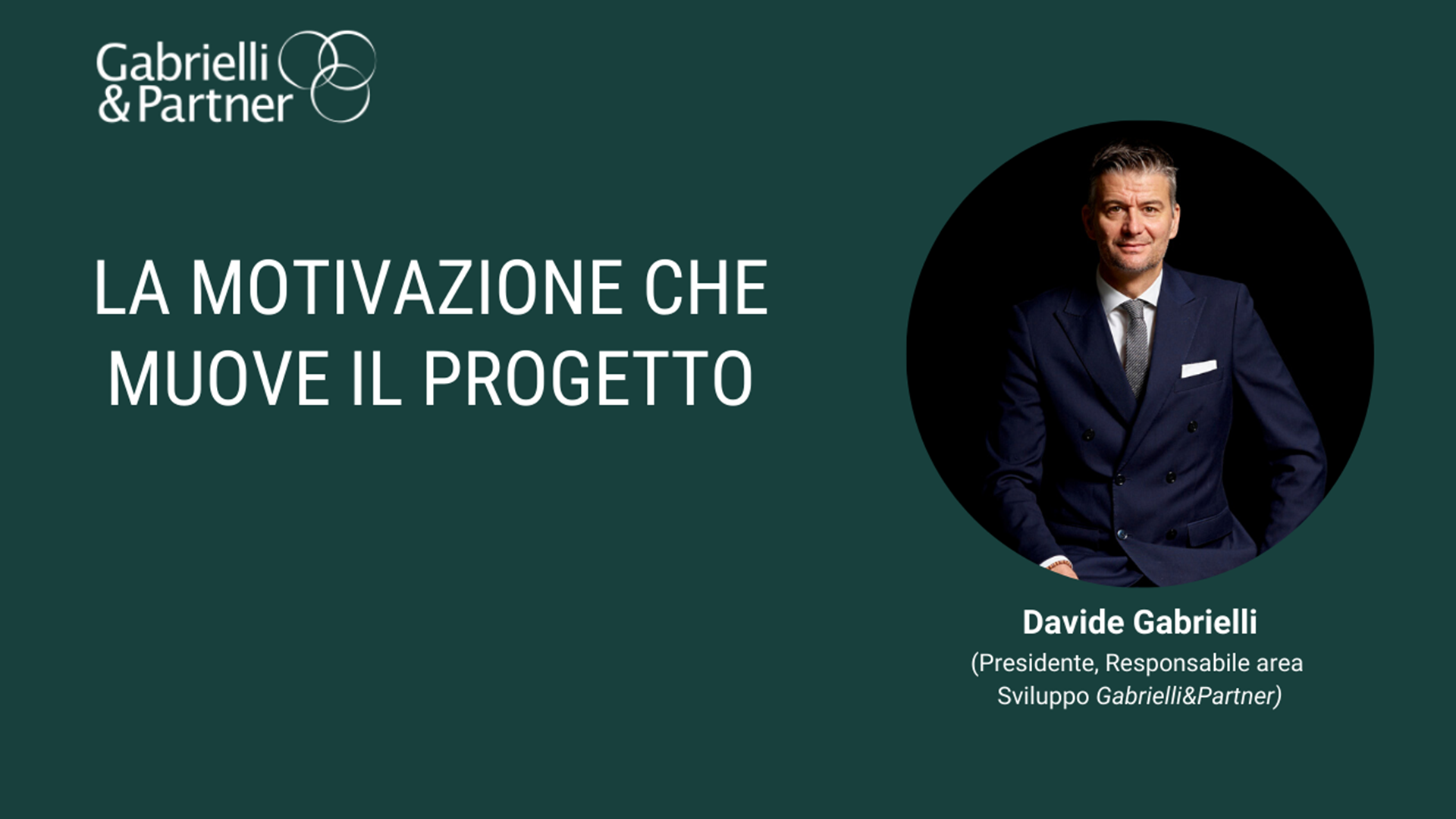 La motivazione che muove il progetto