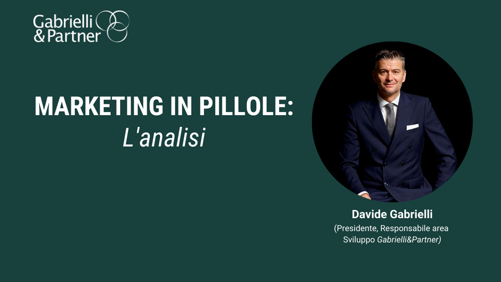 Marketing in pillole - L'analisi